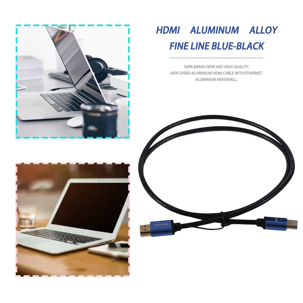 1 м/3 м/5 м/10 м супер длинный алюминиевый сплав HDMI кабель папа-папа супер высокоскоростной HDMI кабель Ethernet 3D 4K черный