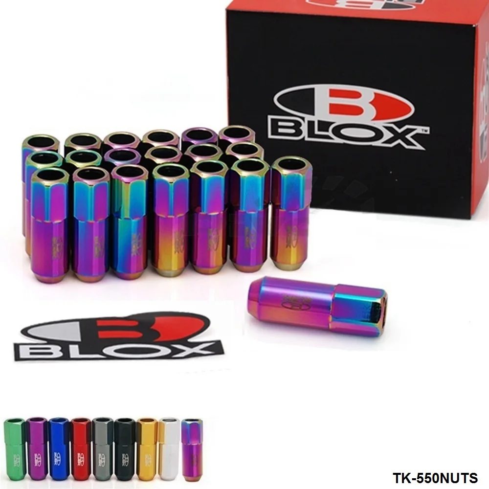 Кованые Алюминиевые гайки Blox 7075 m12x1 25/m12x1 5 L :60 мм (20 шт./компл.)|racing lug nuts|lug nutslug nuts