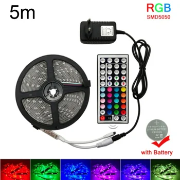 

5 / 10MLED Light Bar Waterproof And Flexible Color Changing Light Bar With Remote Control 44 Keys, 5050RGBLED Light Bar Kit-5M