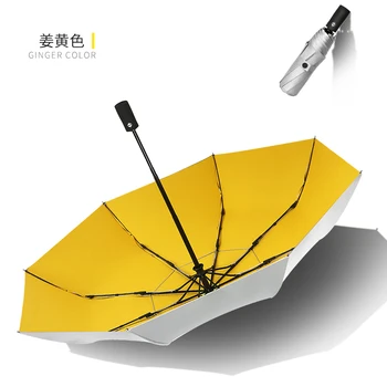 

UPF50+ Automatic Windproof Folding Umbrella 3 Fold Ladies Rain Sun Ultraviolet Umbrellas Parapluie Home Large Rain Gear U6B