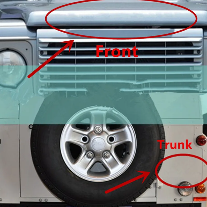 DIY буквы Эмблема для DEFENDER Offroad глянцевый черный углеродного волокна значок автомобиля Стайлинг передний капот и задний нижний багажник наклейка