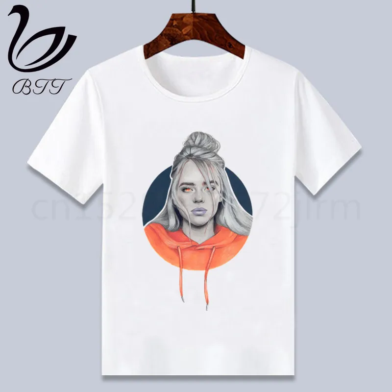 O Billie Eilish/Одежда для маленьких мальчиков; детская футболка с забавным рисунком; детские летние топы с круглым вырезом; футболка для мальчиков и девочек; одежда для малышей - Цвет: O