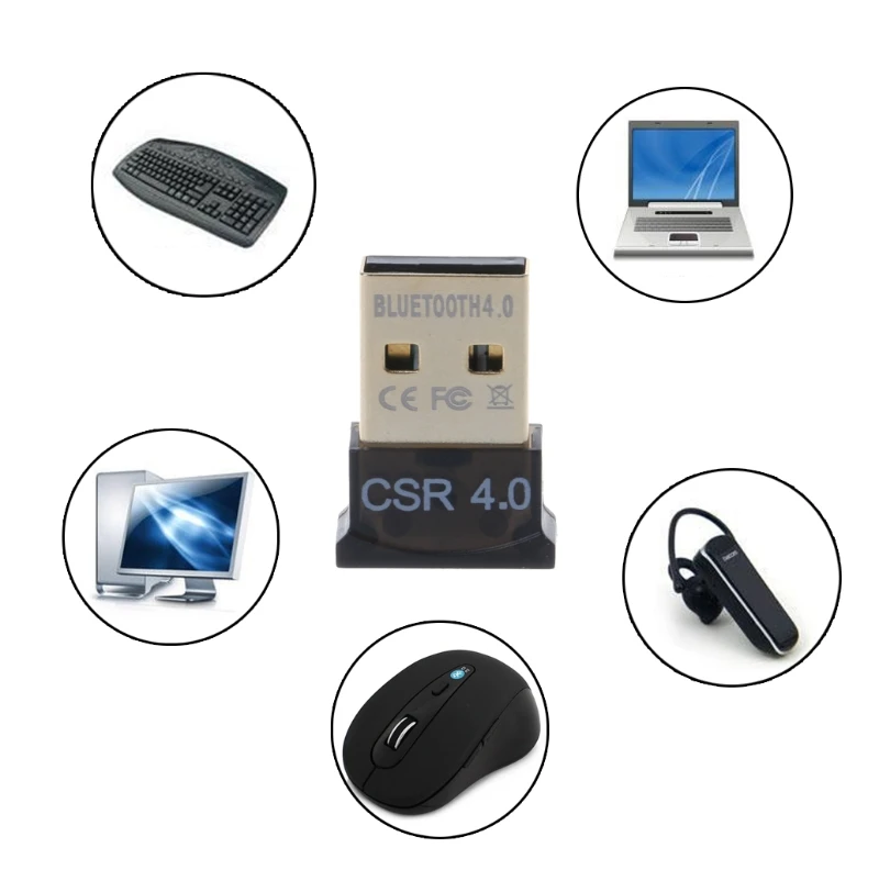Мини USB Bluetooth V4.0 Двойной режим Sem Fio Adaptador Dongle Bluetooth CSR 4,0 LX9A
