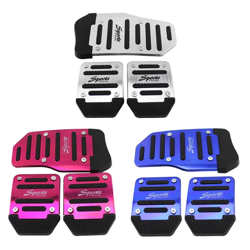 

Lcyonger Universal Brake Foot Pedal Pad Cover Car Gas Brake Rest accelerator Protect Non-Slip Automatic Car Interior