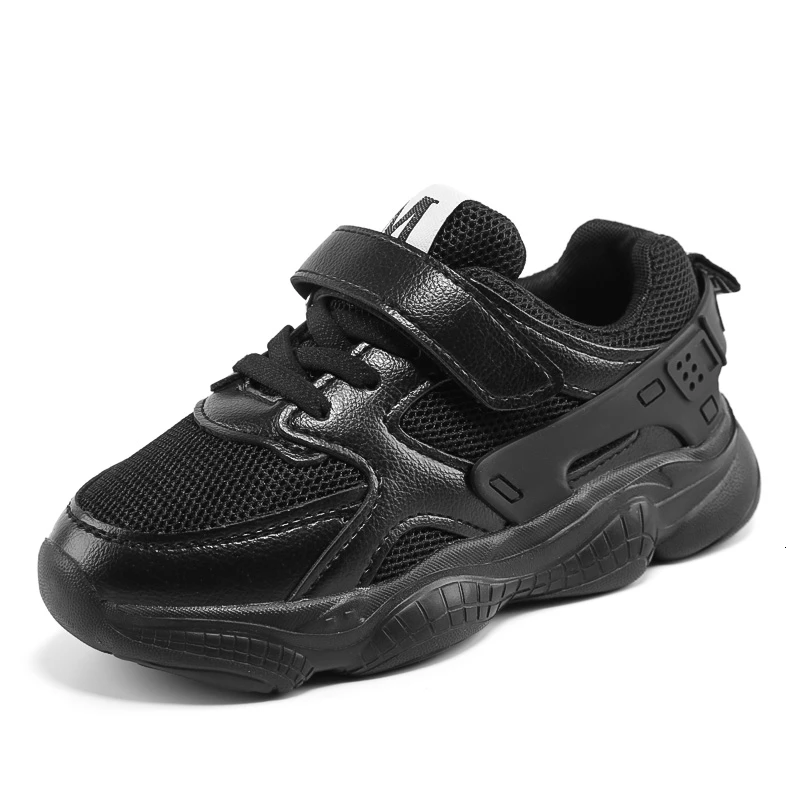 black kids snakers Розовая обувь для бега для девочек; модные классические детские кроссовки для баскетбола; дышащая сетчатая теннисная обувь для мальчиков; Детская школьная спортивная обувь - Цвет: black kids snakers