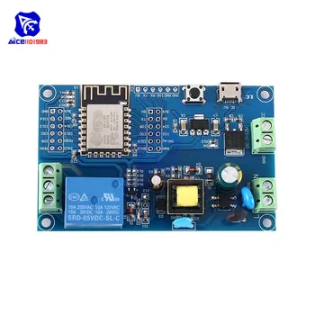 

diymore ESP8266 ESP-12F Relay Module AC 90 -250V DC 12V WIFI Relay Switch Board Wireless Remote Control for Arduino Smart Home