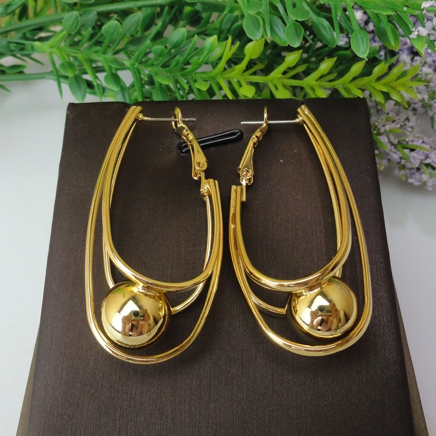 Yuminglai 24K Дубаи золотые серьги итальянские для женщин FHK7263|Ювелирные наборы| |