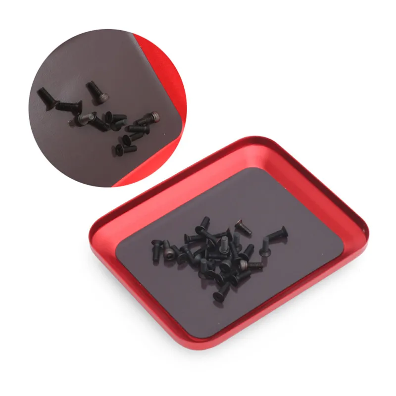 

RC Helicopter Tools Aluminum Screw Tray (With Magnet) -Red