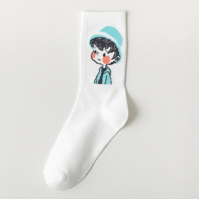 Ins Fashion Pinkycolor Women Socks Girls New Street Sports Warmer Thicken Spring Solid Colorful Middle Tube Soft free shipping Boy