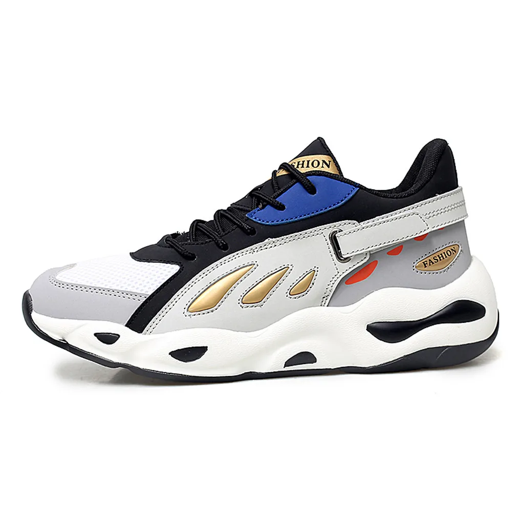Mixed Colors Men's Outdoor Increased Within platform sneakers Breathable Shock Absorption Non-Slip Lightweight Running Shoes