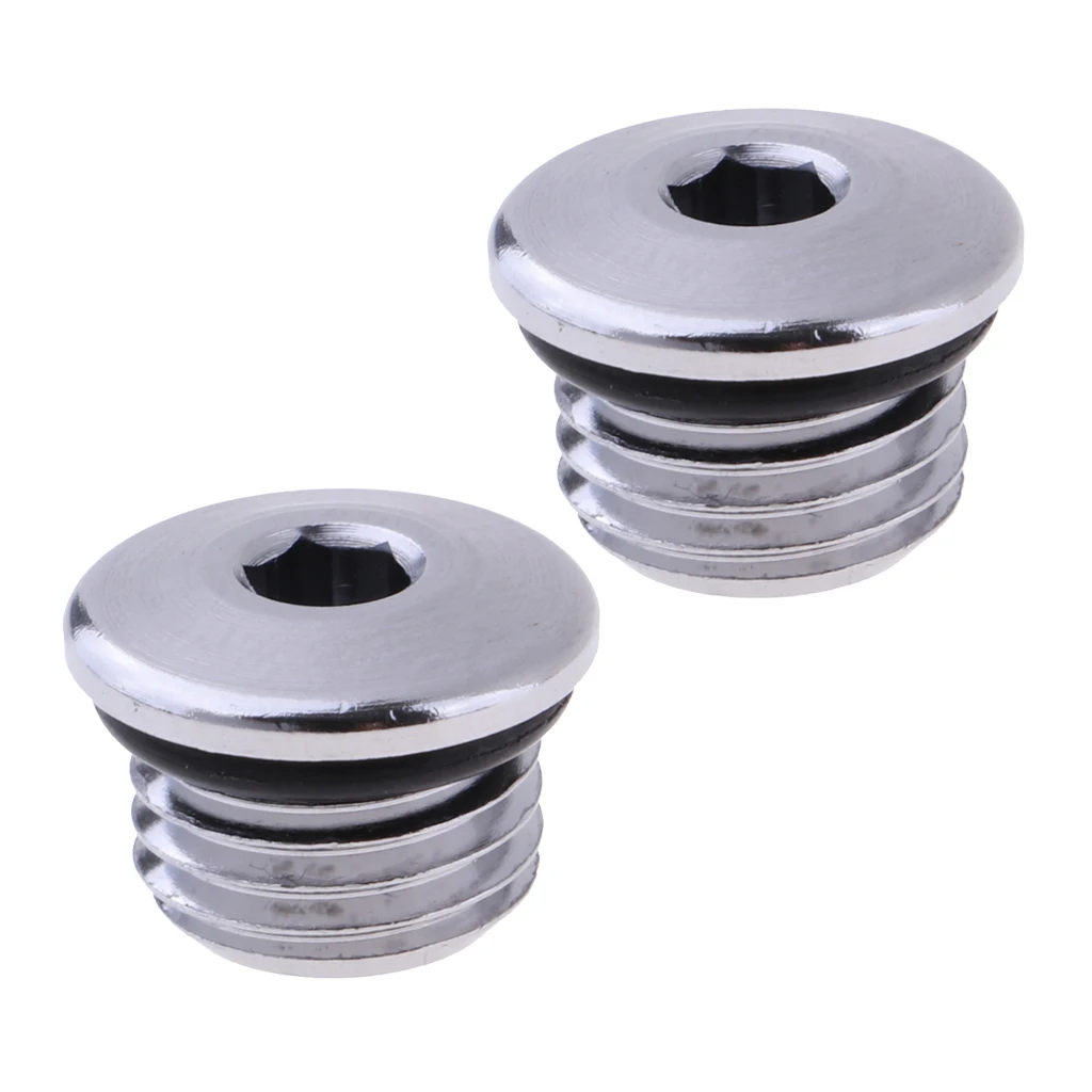2 uds enchufe de Puerto regulador de buceo (7/16) LP tornillo de ajuste a prueba de fugas