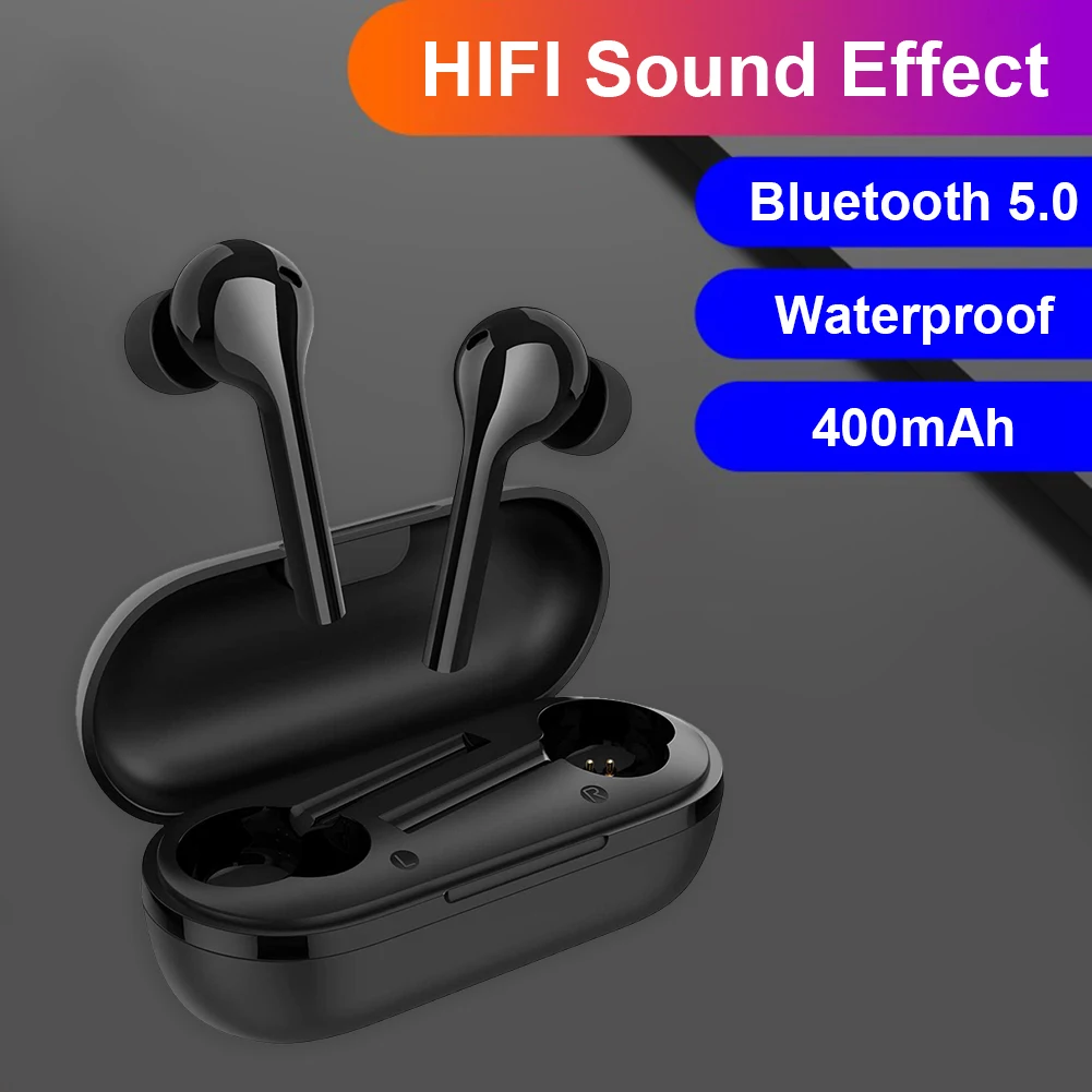 Wireless Bluetooth 5 0 Touch Earphones Stereo Deep Bass Sports Music IPX5 Waterproof Earbuds with Microphone and Charging Box
