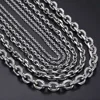 Davieslee Stainless Steel Necklace for Men Women Rolo Link Men's Chain Necklace Wholesale Jewelry 2.5/3/4/6/10mm DLKNM78 ► Photo 2/6