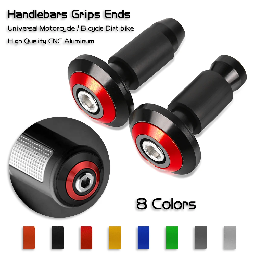 

Motorcycle 7/8" 22MM Handlebar Hand Grips Handle Bar End Cap For Honda CBR 600 900 929 954 RR 1000 1100 599 919 CBR600 F1 F2 F3