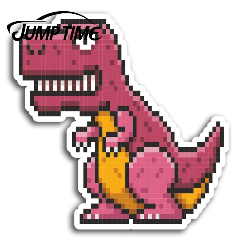 Pink Dinosaur Vinyl Sticker 