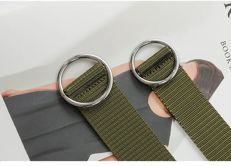 Ceinture женский пояс Harajuku ремень холщовый мужской и женский ремень для студентов M191