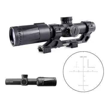 

Schmidt Bender New 1.2-6x24 PMII Short Tactical Riflescopes Quick Acquisition Full Light Reticle With Picatinny 20mm Mounts