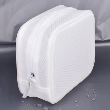 

EVA White Makeup Bags Waterproof Women Cosmetics Organizer Pouch Simple Girl Cosmetic Bag For Travel Female Toiletry Bag