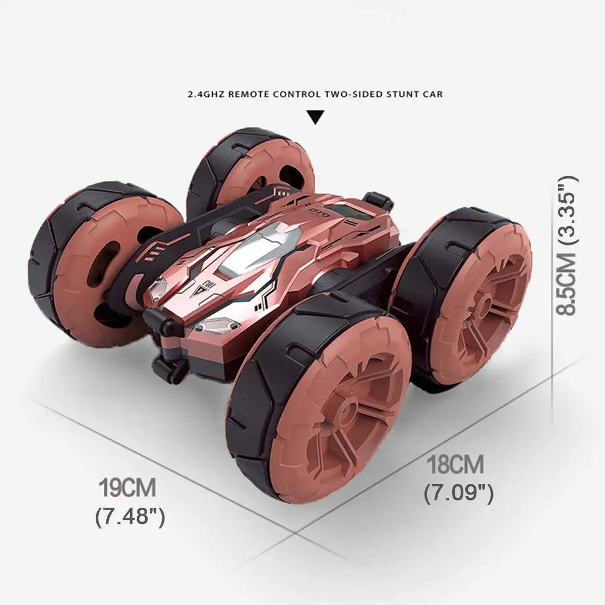 360 Поворот дистанционного Управление автомобиль RC Stunt автомобилей 2,4G 4WD двойная сторона с светильник электрические игрушки для детей игрушечные машинки RC подарки для детей