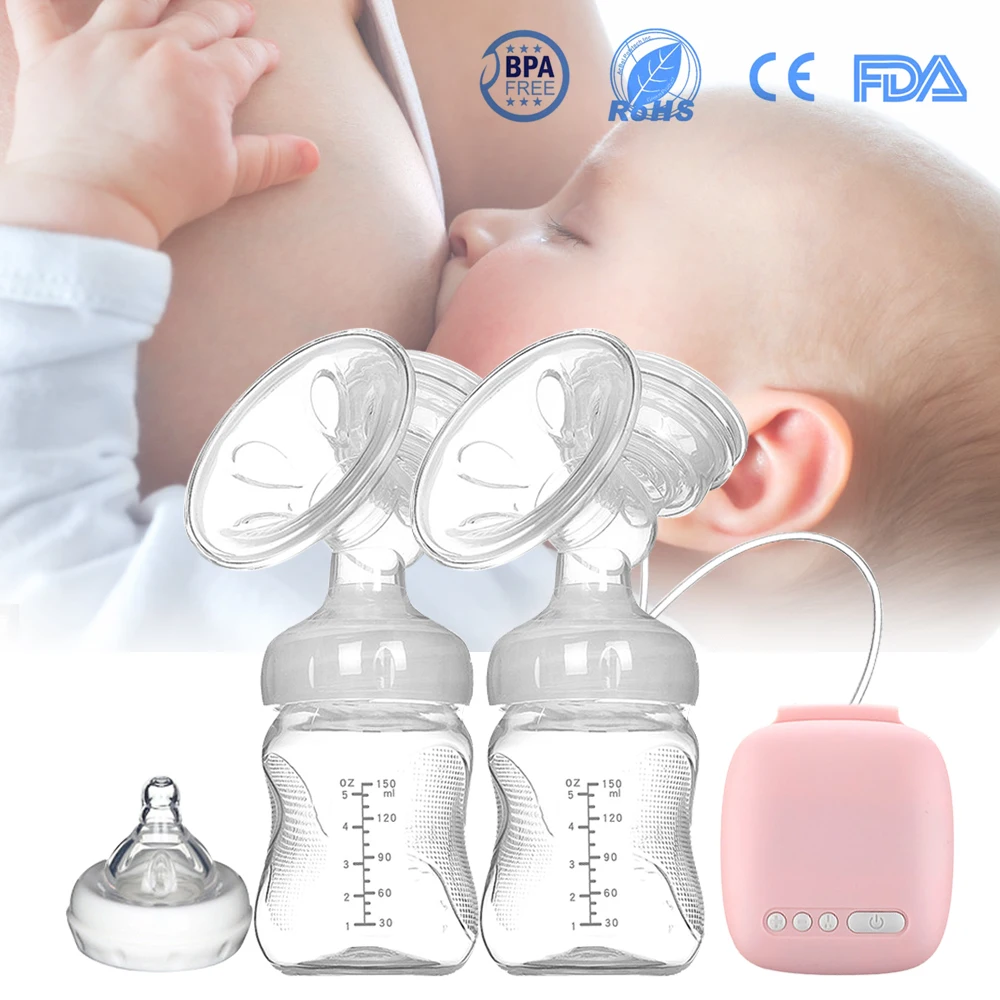 Automatic Free Electric Double Breast Pumps Manual Breast Pump Nipple Suction Breast Baby Feeding Pump Powerful Milk Sucker cheap electric breast pump