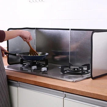 

Cookware screen oil pan gadget set kitchen cooking tool oil baffle galvanized sheet folding kitchen oil baffle