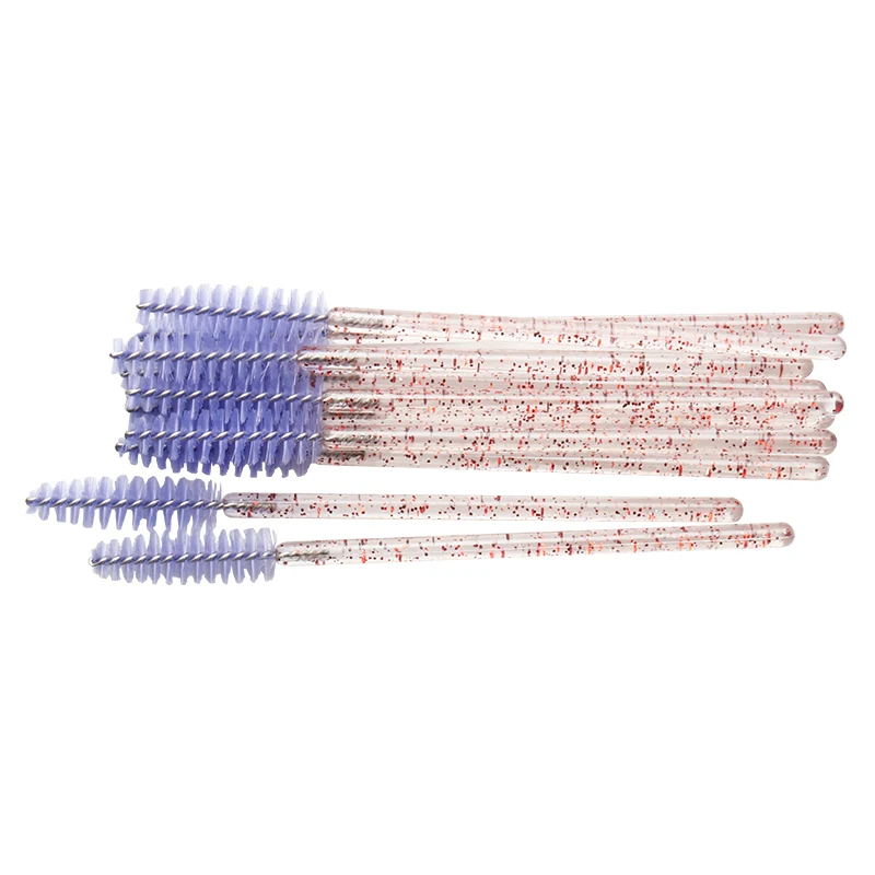 CR-P light purple 200 шт кристальная Алмазная тушь для ресниц палочки аппликационные ресницы кисти Косметическая одноразовая щеточка для ресниц Макияж Кисти Инструменты - Handle Color: CR-P light purple