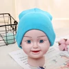 Solid Beanies Hat for Kids Baby Girls Boys Autumn Winter Caps Warm Soft Candy Knitted Bonnet Hats Skullies Toddler Children Cap 3