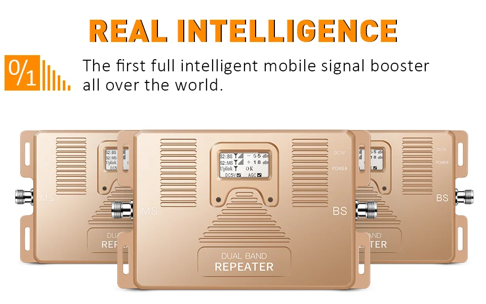 Высокое качество! Двухдиапазонный 2G 3g 4G 1800/2100mhz Full Smart 2G 3g 4g Мобильный усилитель сигнала повторитель только усилитель