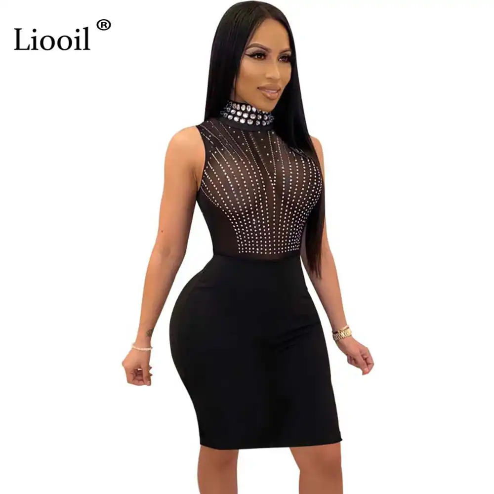 tight black midi dress