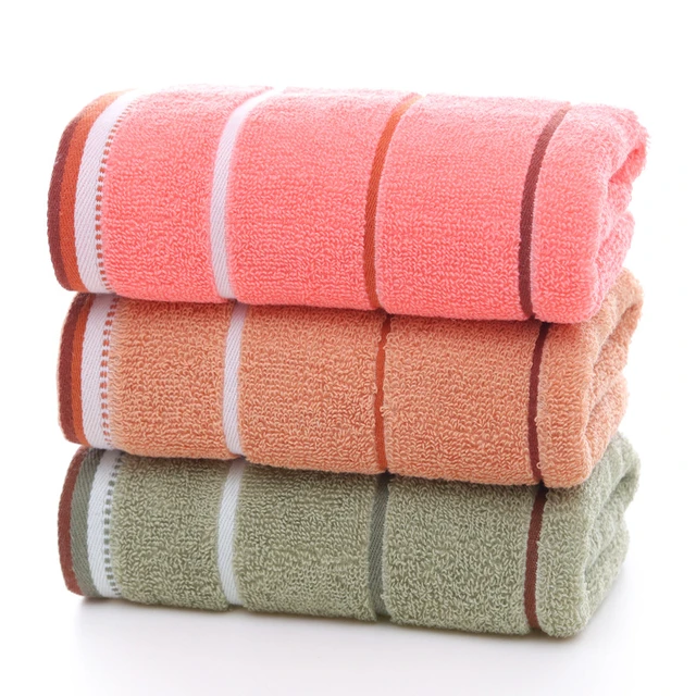 1pc Random Color Pure Facial And Bath Towel, Super Absorbent And No Lint