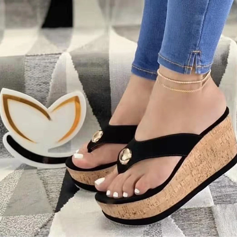 Wedge Slippers Women Shoes 2021 Summer 