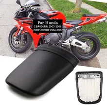 For Honda CBR 600/1000RR Rear Seat Cover Cushion Leather Pillow CBR1000RR 2004-2007 CBR600RR 2003-2006 Motorcycle Passenger Seat