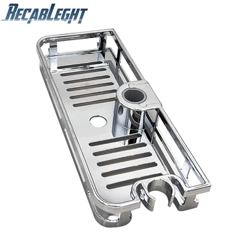 

Recableght Shower Shelf Rectangle Detachable Lifting Storage Tray Rack Plastic Holder Saving Space Kitchen Bathroom Accessories