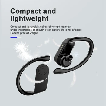 

TWS Bluetooth Earphones Wireless Headphones With Microphone HiFi Stereo Sound Earbuds Waterproof Headset Sport Ear Hook Earphone