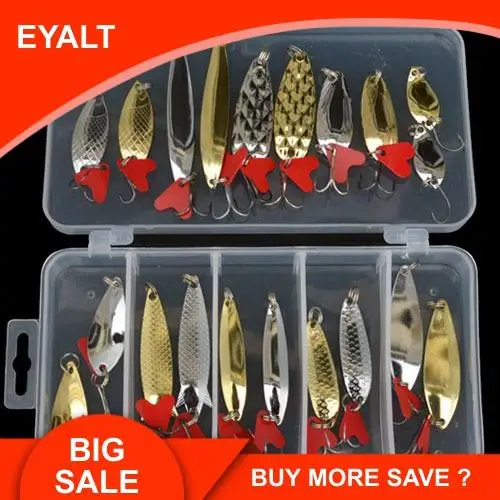 21 Pcs Road Sub Baited Sequins Road Bait Accessories Fake Hard Soft Fishing Gear With Fishing Box Lure Pesca