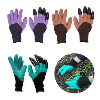 

Garden Gloves with Fingertips Claws for Dig Plant Gardening Rose Planting Pruning Gloves Mittens Digging Gloves