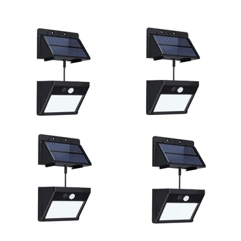

New 4 Pack Split Solar Lights Outdoor Waterproof Motion Sensor Wall Light 20 Led With Auto On/Off For Patio Deck Yard Garden
