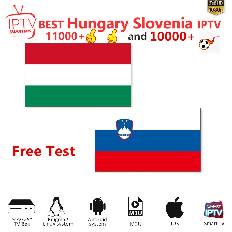 

4K IPTV Hungary M3U IPTV Subscription Full HD for m3u MAG Smart tv Slovenia IPTV Hungary Czech Slovakia IP TV M3U
