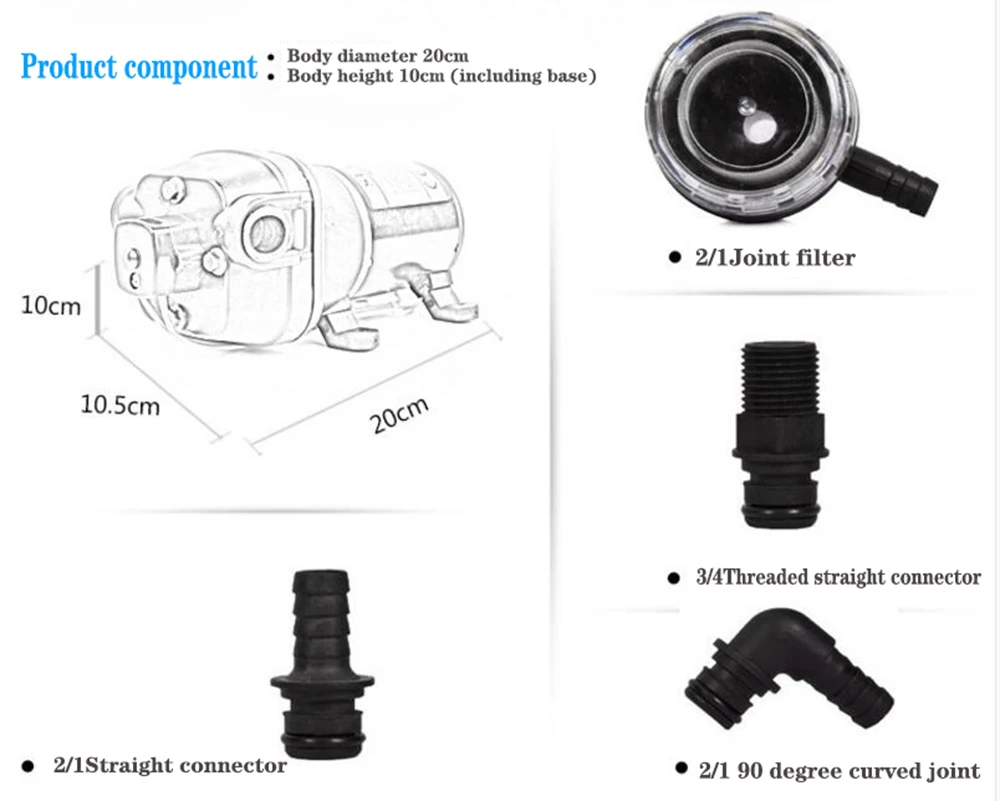 Bomba elétrica para limpeza de carro, 12v,