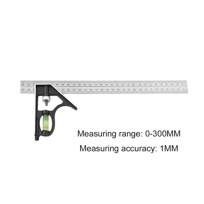 Hot Stainless Steel Adjustable Combination Square Angle Ruler Measuring Tools LSK99