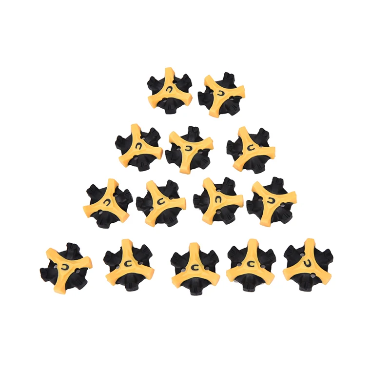 Новые 14 шт. желтый + черный обувные насадки с шипами для гольфа замена Champ зажим