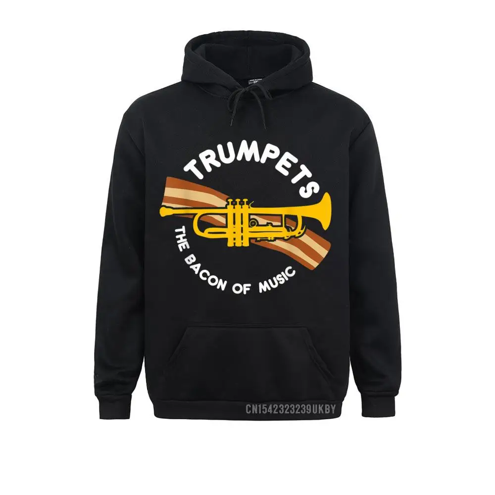 

Trumpets The Bacon Of Music Harajuku Funny Trumpet Player Sweatshirts Long Sleeve Winter Student Hoodies Clothes