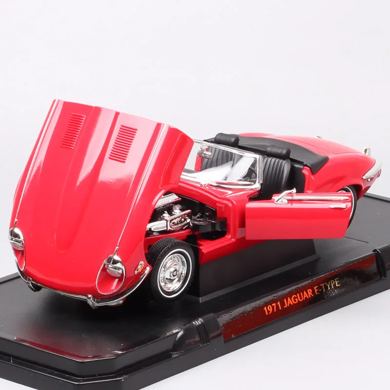 1:18 большой масштаб автомобиля винтажная дорога подписи роскошный 1971 E-TYPE автомобиль литья под давлением игрушка, модель автомобиля Авто эскиз для взрослых Коллекция