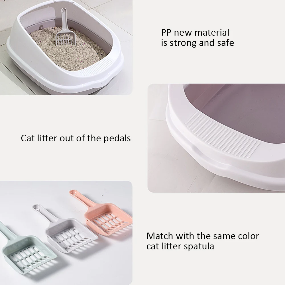 Semi-Closed Pet Cat Litter Box Detachable Pet Toilet Bedpan Anti Splash Cat Dog Tray Kitten Dog Clean Toilette Home Plastic Box Semi-Closed Pet Cat Litter Box Detachable Pet Toilet Bedpan Anti Splash Cat Dog Tray Kitten Dog Clean Toilette Home Plastic Box
