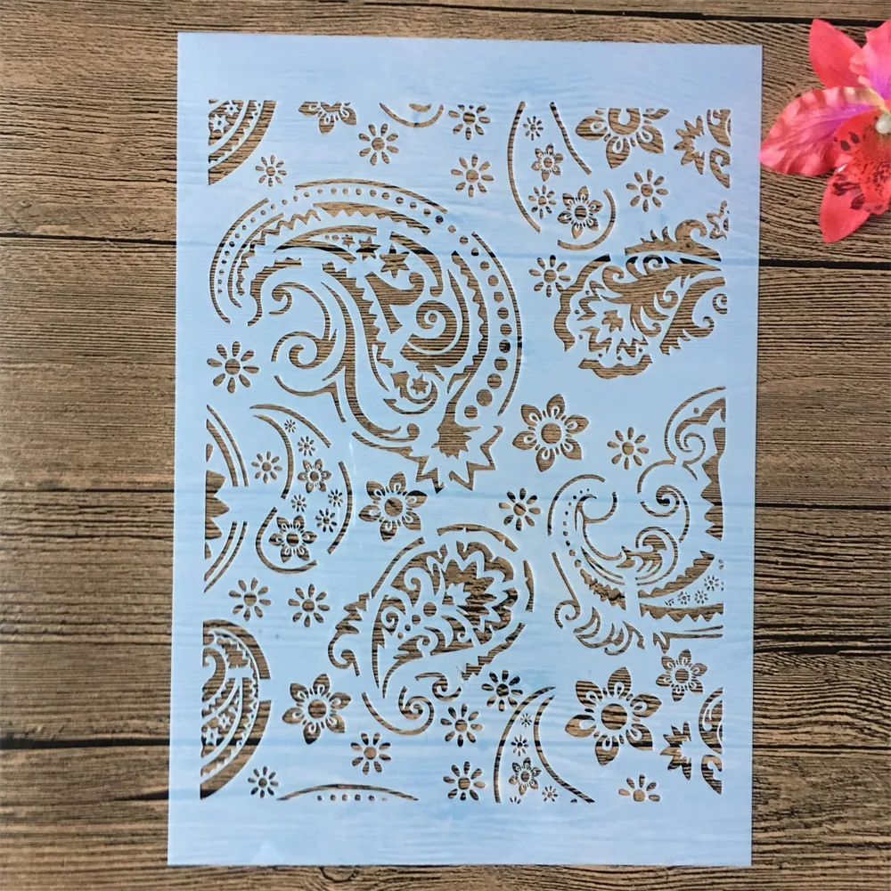 A4 29cm Mandala Paisley Diy Layering Stencils Wall Painting Scrapbook
