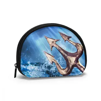 

Women Makeup Bag Trident Emerging From The Sea Cosmetic Organizer bag Pouch For Travel Ladies Pouch