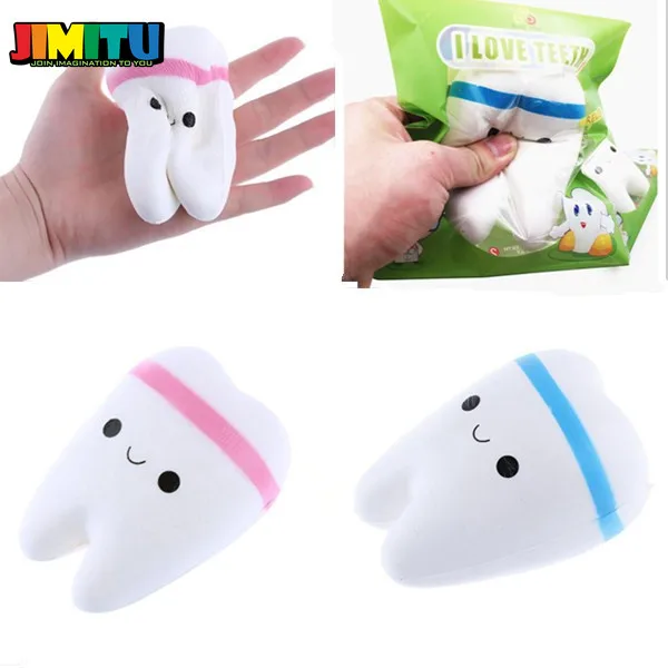 JIMITU Милая мультяшная зубная подвеска мягкая игрушка мягкая медленно растущая зубная паста мягкая сжимающая Милая эластичная игрушка подарок