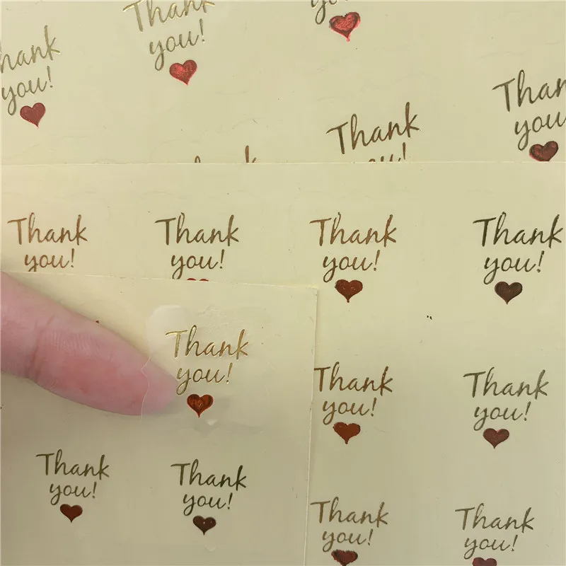 

600pcs/lot Lovely Irregular Multi Style Thank You Design Label Stickers Creative Decor Gift Packing Stickers Wholesale