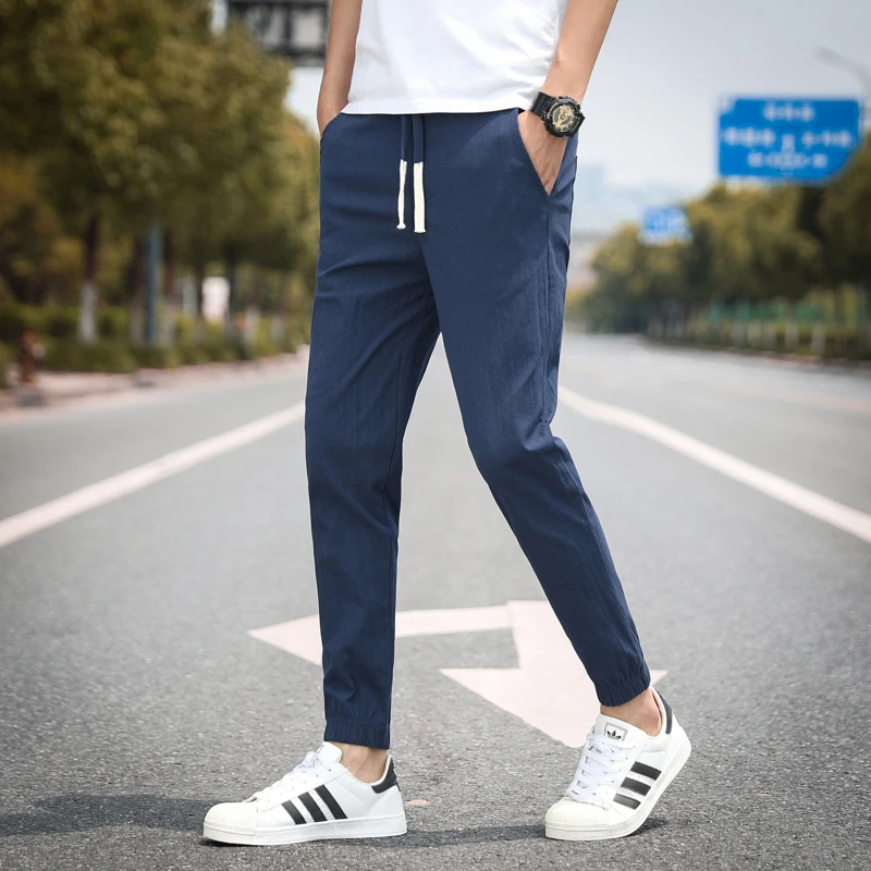 Мужские штаны в стиле хип хоп шаровары для бега 2019 мужские брюки одноцветные