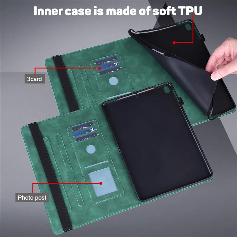 coque en cuir gaufré pour tablette étui pour galaxy tab tab horizon